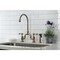 Kingston Brass KS7793ALBS Bridge Kitchen Faucet with Brass Sprayer, Antique Brass KS7793ALBS - alternate 5